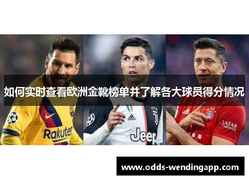 如何实时查看欧洲金靴榜单并了解各大球员得分情况