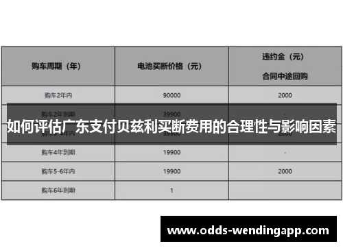 如何评估广东支付贝兹利买断费用的合理性与影响因素